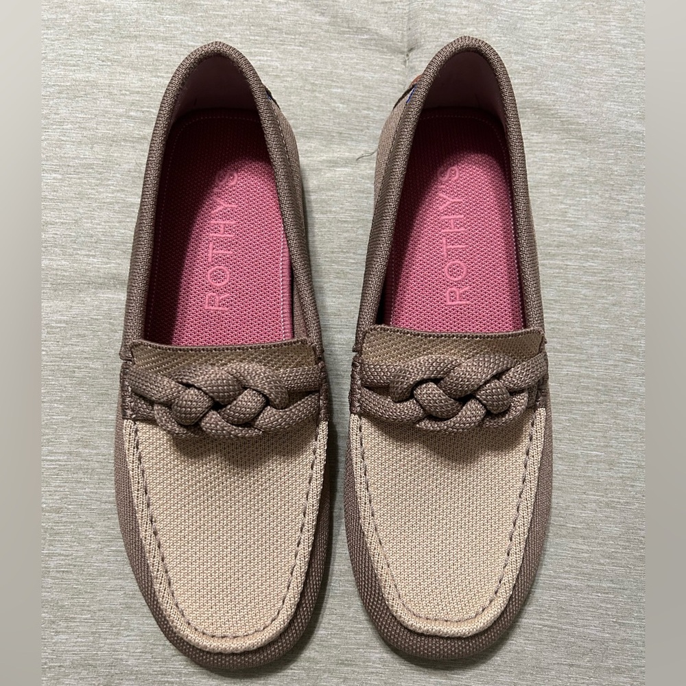 Rothy's Brown and Tan Loafers